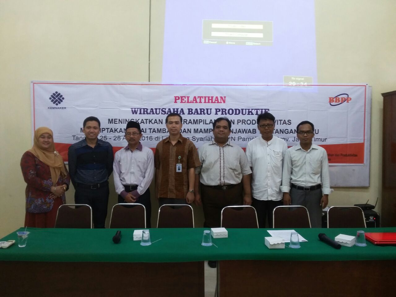 Pelatihan Wira Usaha Baru Produktif Kerjasama Lab. Syariah Dan Kementerian Tenaga Kerja RI