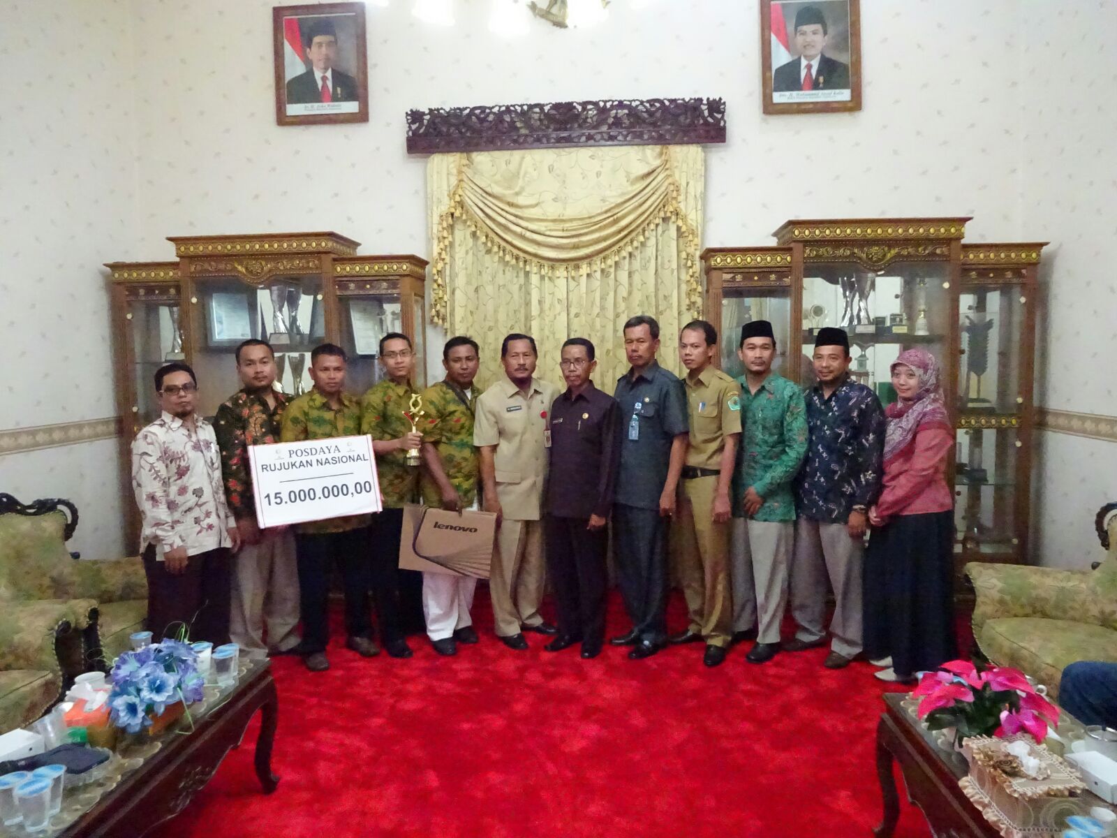 Tim Pos Pemberdayaan Masyarakat (Posdaya) berbasis Masjid STAIN Pamekasan bertemu Wakil Bupati