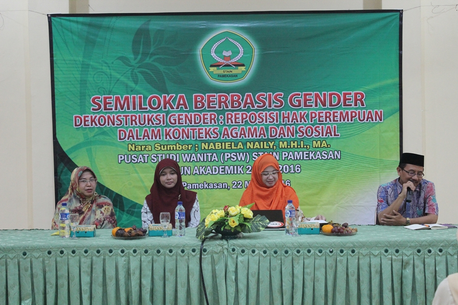 Kegiatan Semiloka Berbasis Gender: Dekonstruksi Gender; Reposisi Hak Perempuan Dalam Konteks Agama Dan Sosial