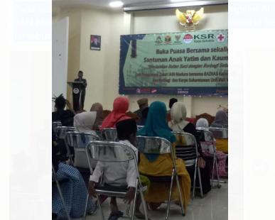 UPZ (Unit Pengumpulan Zakat) IAIN Madura Santuni Anak Duafa dan Anak Yatim