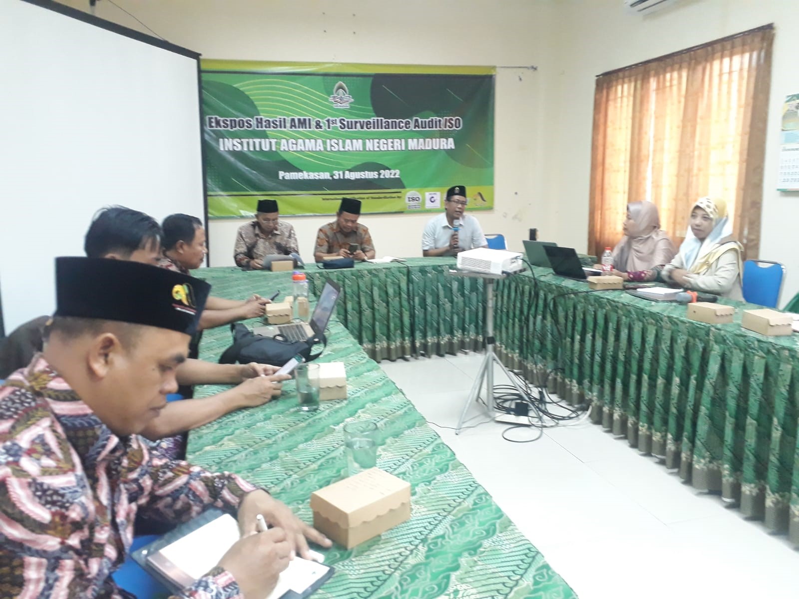 Lembaga Penjaminan Mutu IAIN MADURA, Ekspos Hasil Audit Mutu Internal dan 1StSurveillance Audit ISO