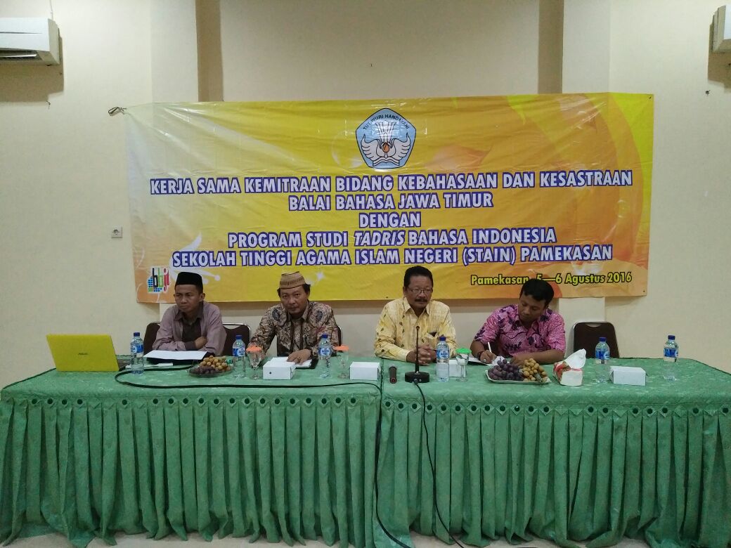 Kerja Sama Kemitraan Bidang Kebahasaan dan Kesastraan dengan Balai Bahasa Jawa Timur 