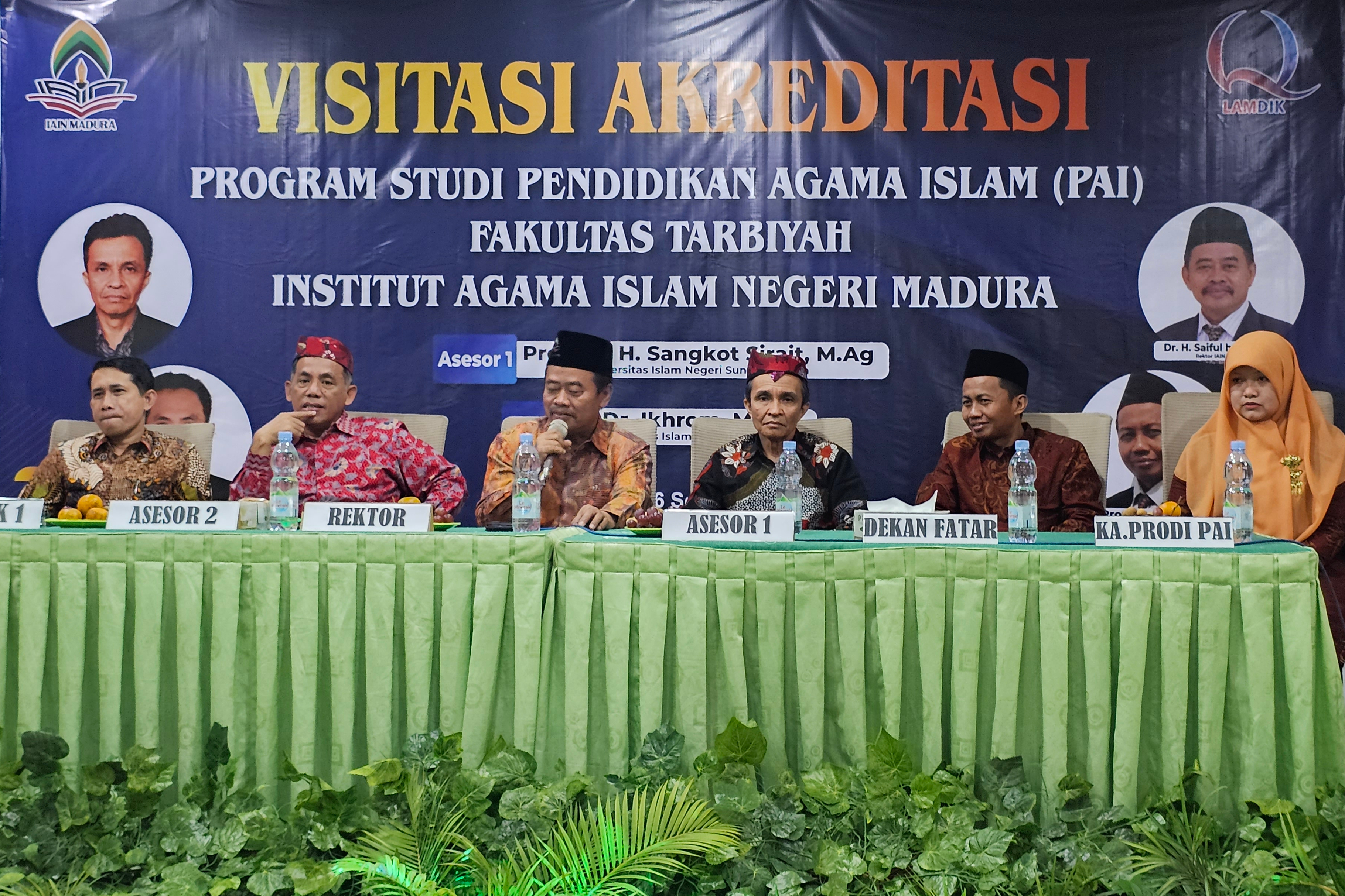 Visitasi Akreditasi Program Studi PAI Menuju Unggul, Rektor: Modal Kita Bertransformasi Kelembagaan Menjadi UIN