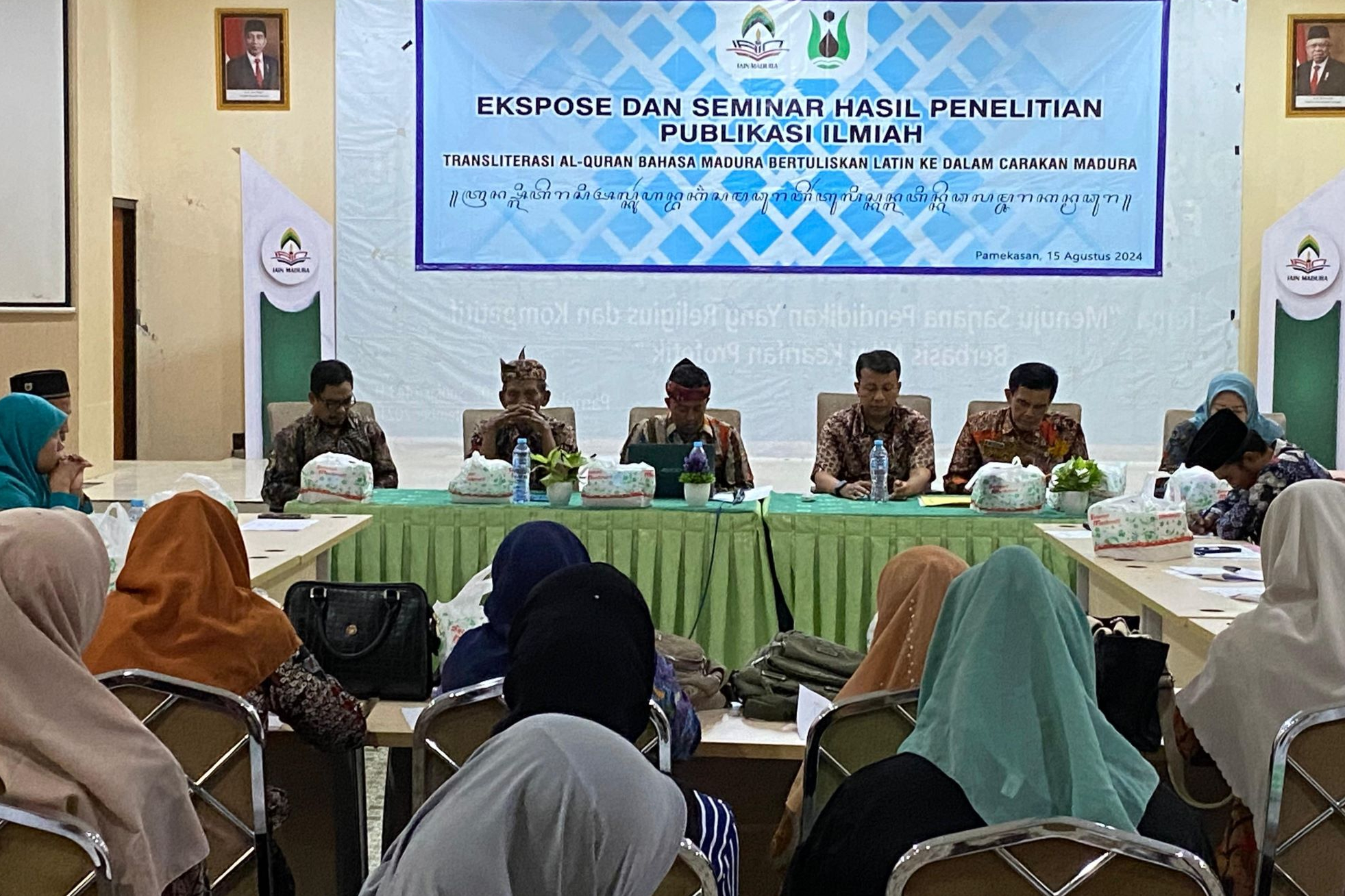 Ekspose Hasil Penelitian Transliterasi Terjemah Al-Qur'an ke Tulisan Carakan Madura oleh IAIN Madura