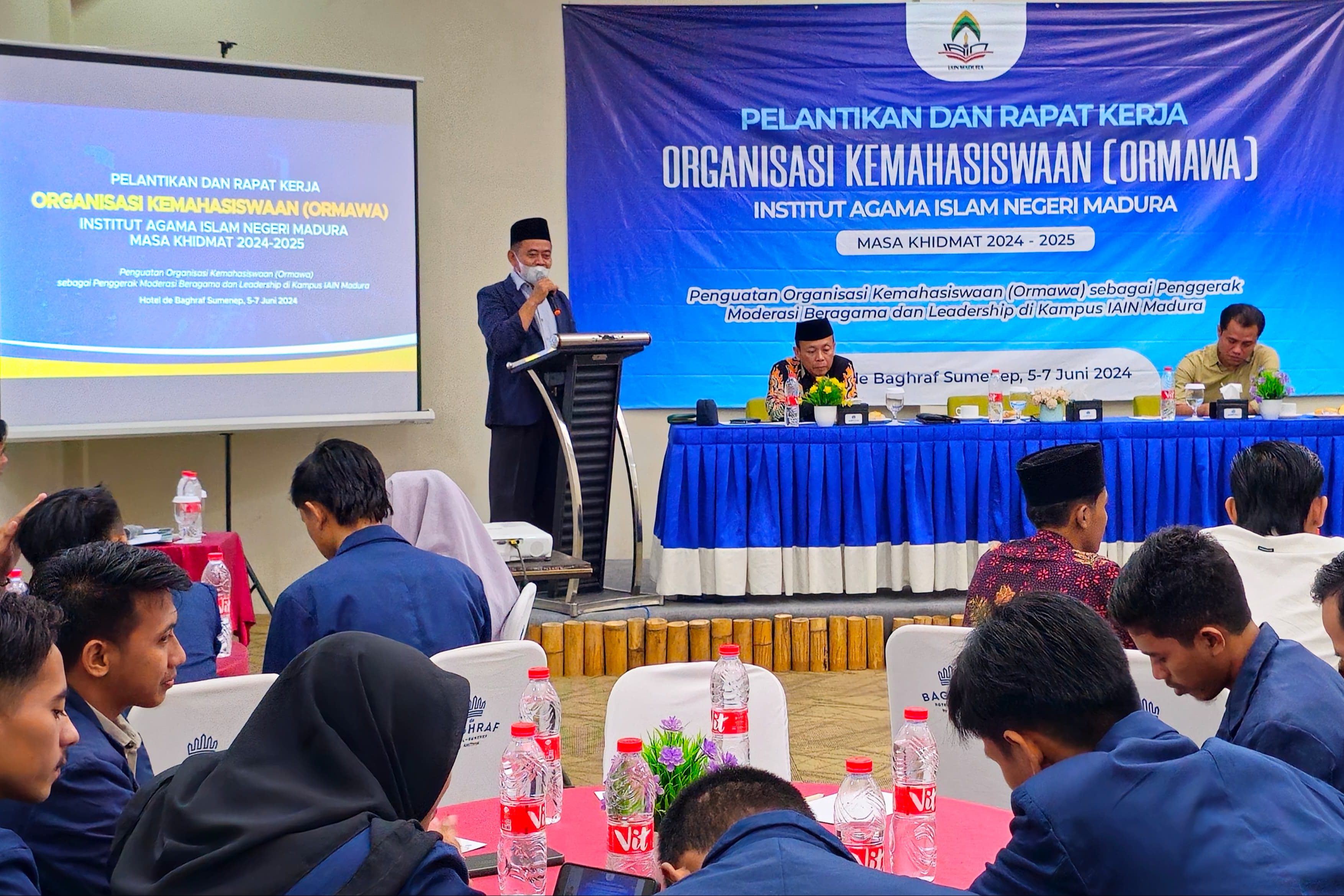 IAIN Madura Gelar Pelantikan dan Rapat Kerja ORMAWA 2024-2025: Perkuat Moderasi Beragama dan Kepemimpinan Mahasiswa