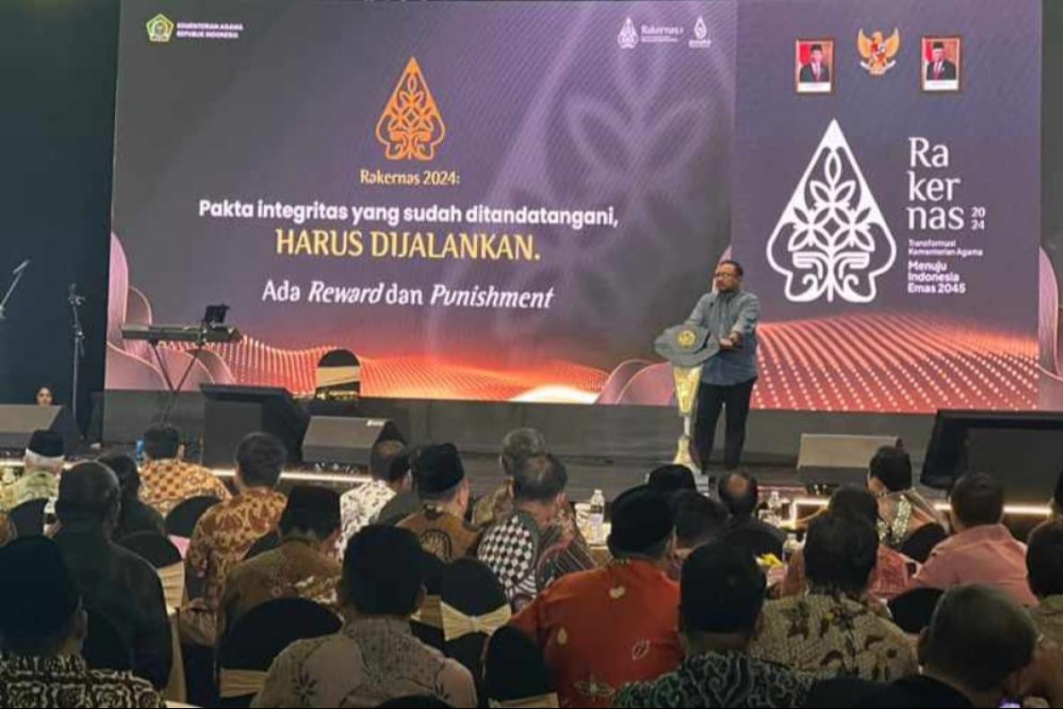 Minta Pimpinan Satker Tandatangan Pakta Integritas, Menag: Harus Dilaksanakan